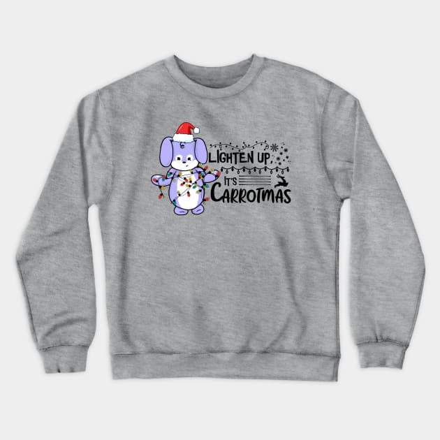 Lighten Up, It's Carrotmas Crewneck Sweatshirt by the-krisney-way